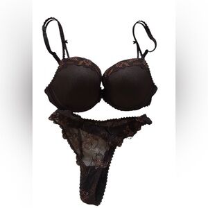 Marie Jo plunged Lace Bra and Panty Set